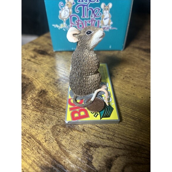 Mouse Decor After The Party Scratch Win Lottery Ticket Vtg Limited Edition Mice - Picture 3 of 11